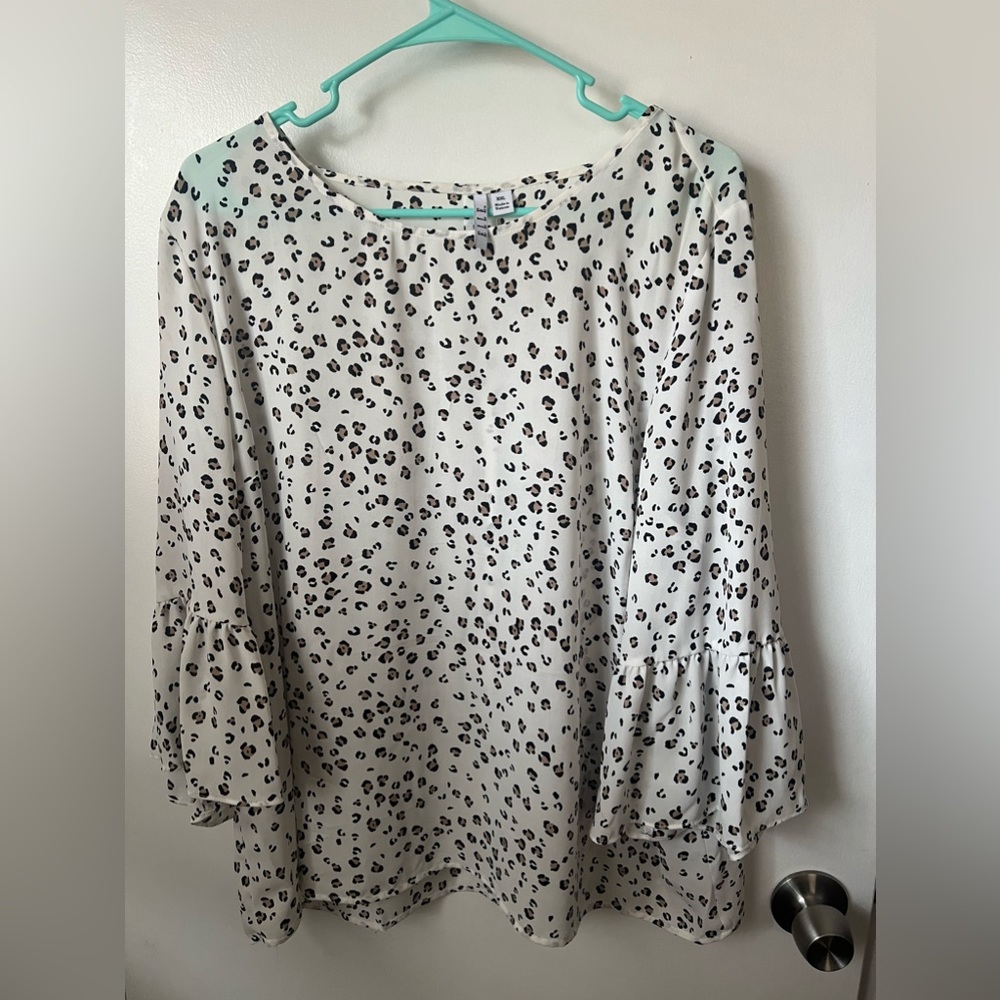 ELLE Cheetah Print Shirt